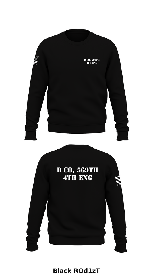 D Co, 569th 4th ENG Store 1 Core Men's Crewneck Performance Sweatshirt - ROd1zT