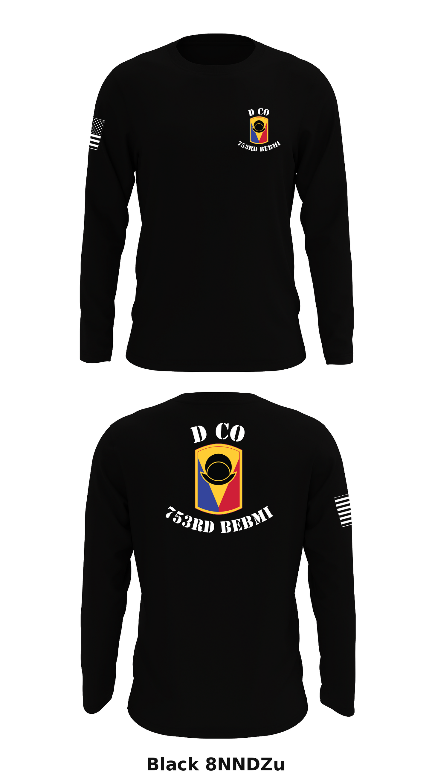 D Co, 753rd BEBMI Store 1 Core Men's LS Performance Tee - 8NNDZu