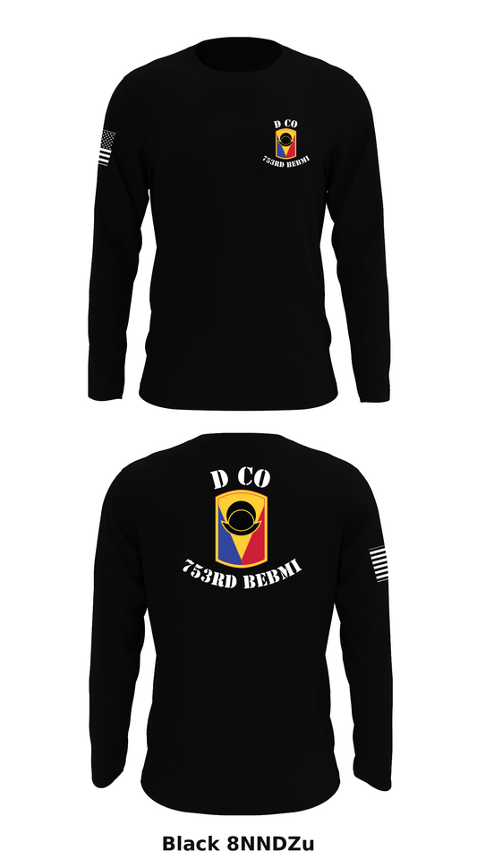 D Co, 753rd BEBMI Store 1 Core Men's LS Performance Tee - 8NNDZu