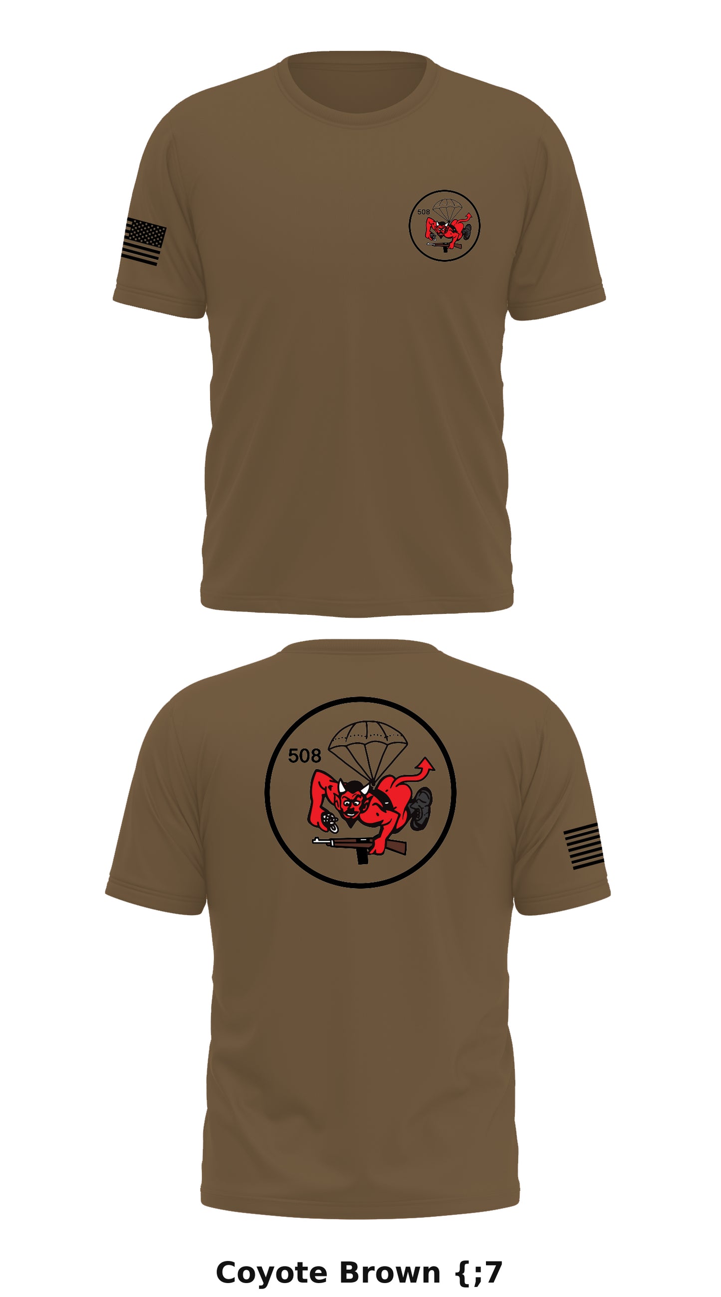 1st Squad, 1st Platoon, C Co Store 1 Core Men's SS Performance Tee - {;7