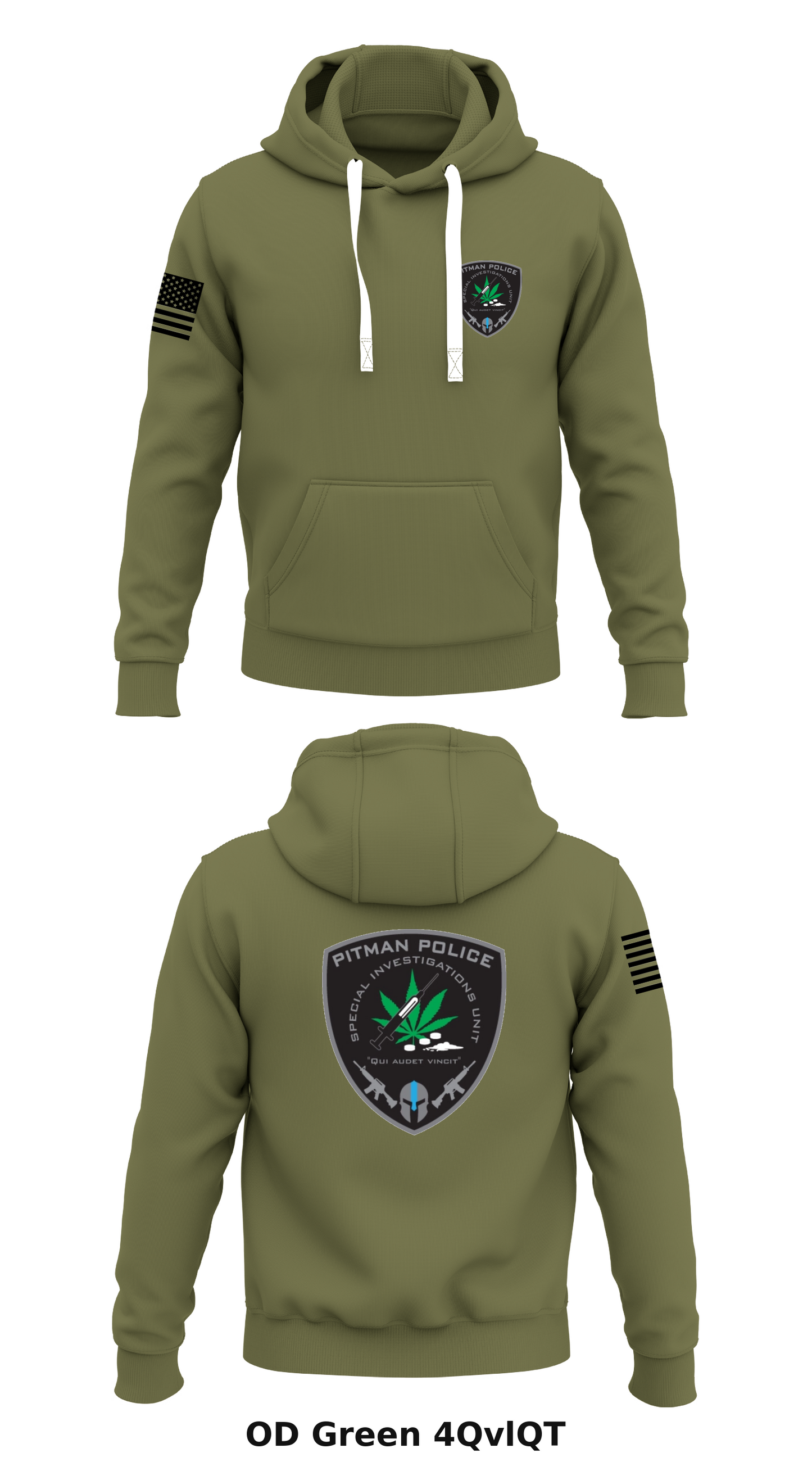 Pitman Police Dept. SIU Store 1  Core Men's Hooded Performance Sweatshirt - 4QvlQT