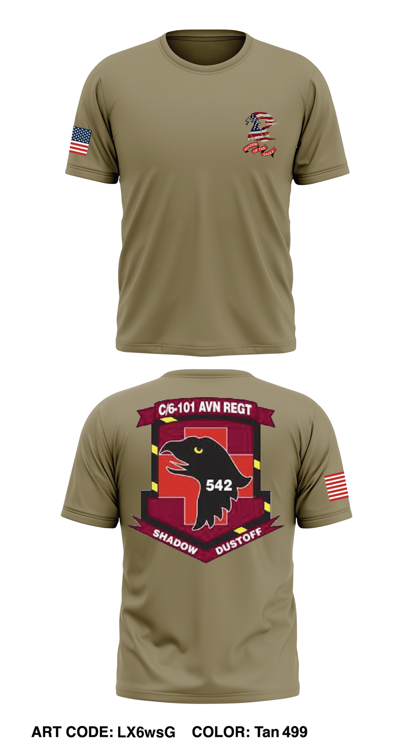 C Co, 6 BN, 101st CAB Store 1 Core Men's SS Performance Tee - LX6wsG