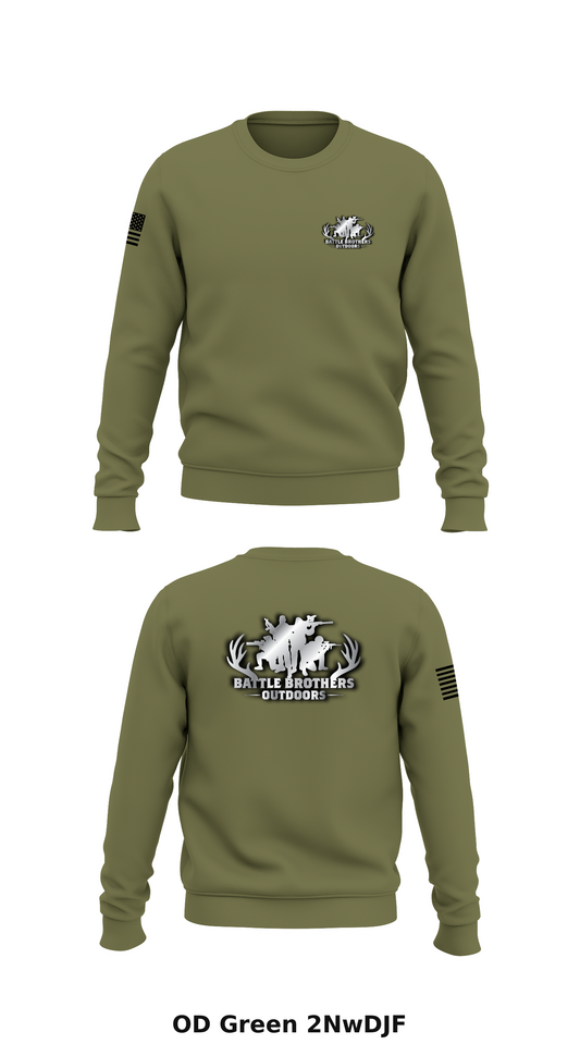 Battle Brothers Outdoors Store 1 Core Men's Crewneck Performance Sweatshirt - 2NwDJF