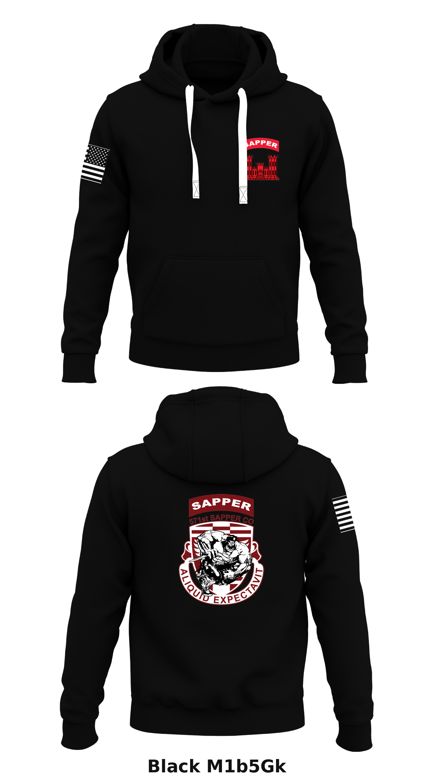 571st sapper co Store 1  Core Men's Hooded Performance Sweatshirt - M1b5Gk
