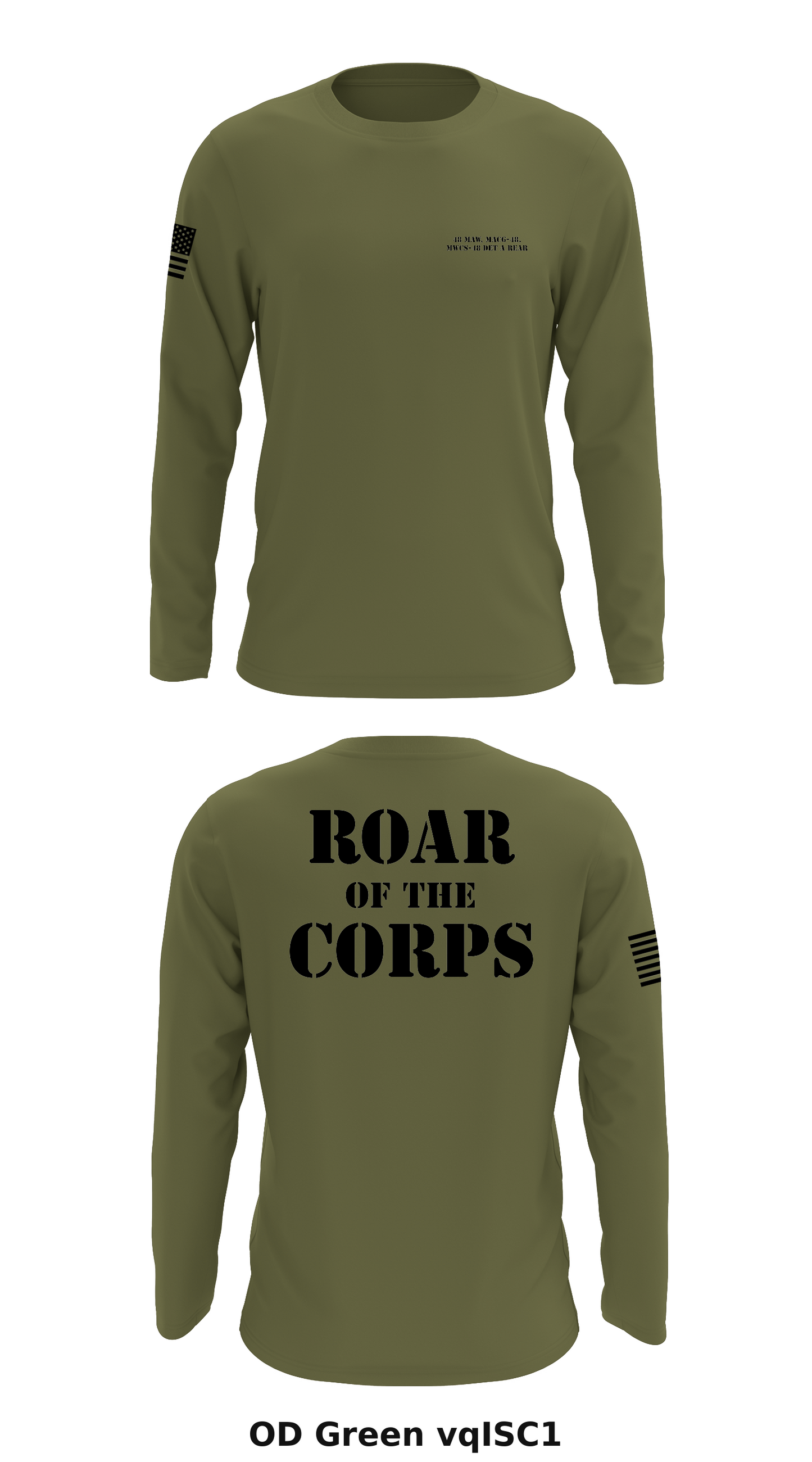 48 MAW, MACG-48, MWCS-48 DET A REAR Store 1 Core Men's LS Performance Tee - vqISC1