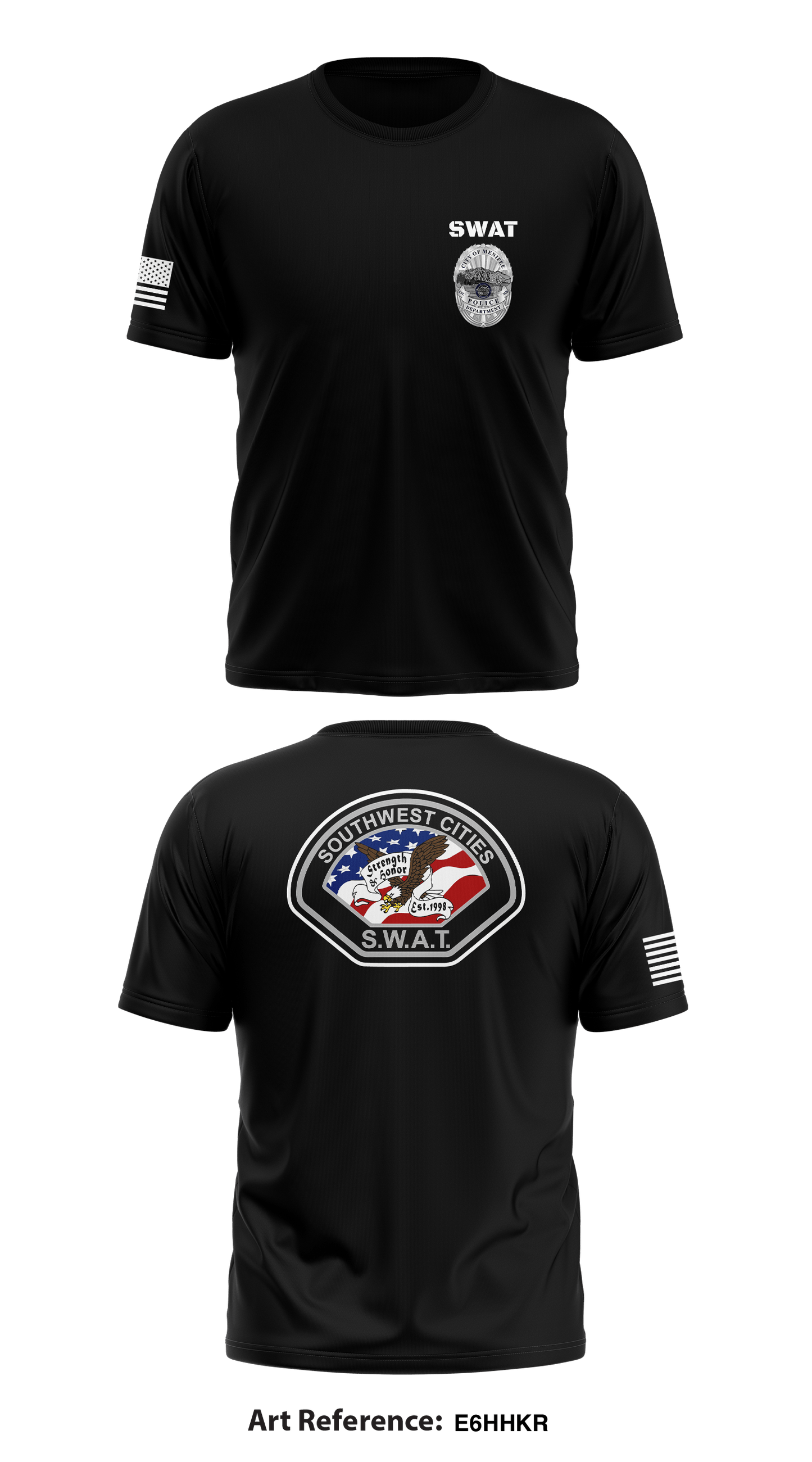 Southwest Cities SWAT Store 1 Core Men's SS Performance Tee - e6hhKR