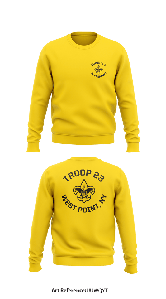 Scouts BSA Troop 23 Store 1 Core Men's Crewneck Performance Sweatshirt - uUWqYT