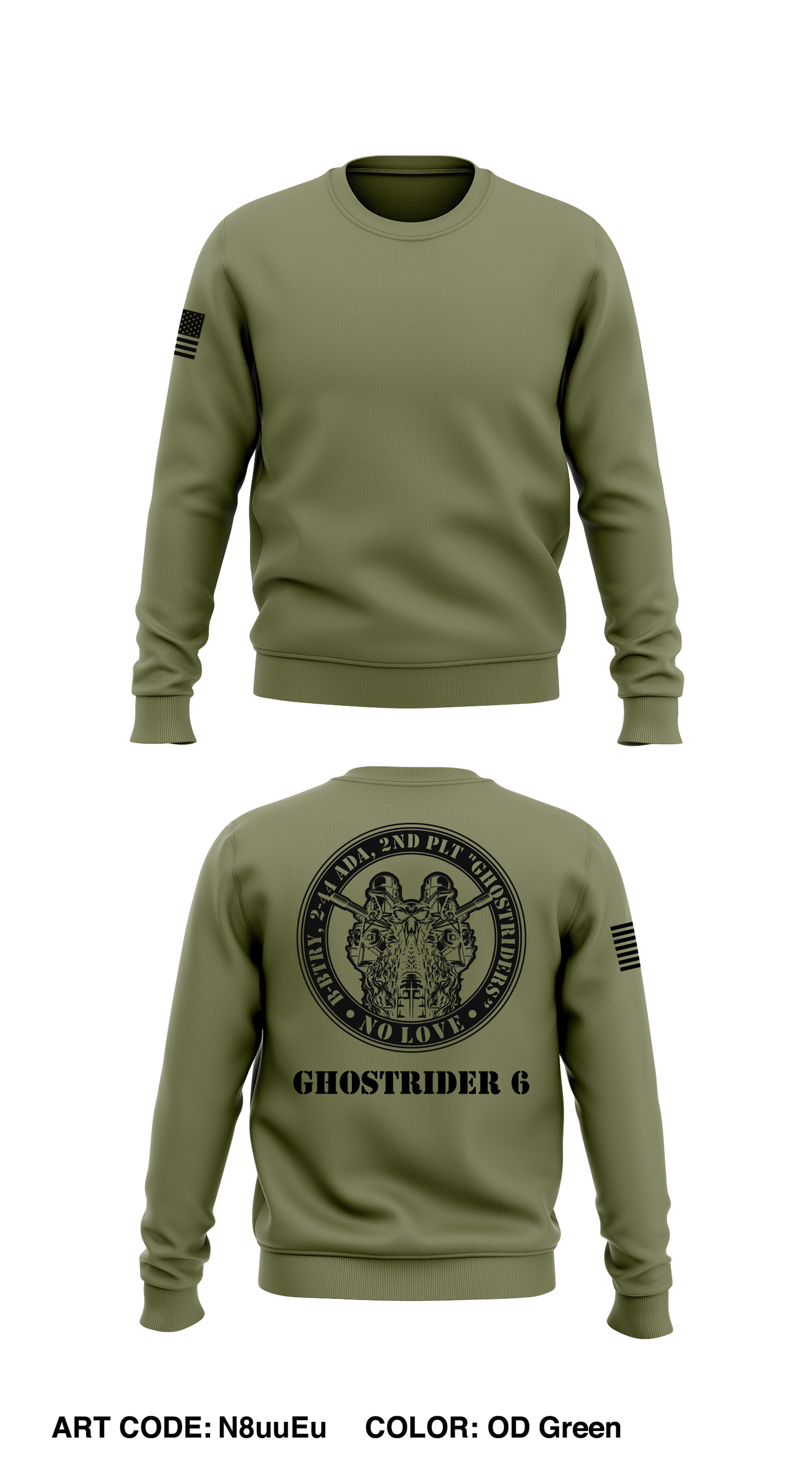 Bravo 2-44 ADA: Ghostrider 6 Store 1 Core Men's Crewneck Performance Sweatshirt - N8uuEu