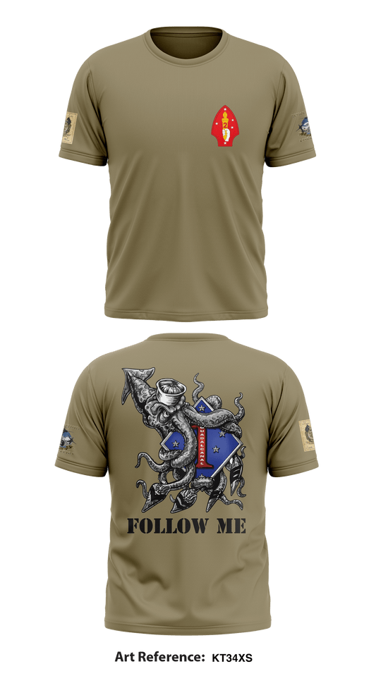 2D MARINE DIVISION Store 1 Core Men's SS Performance Tee - kt34xS