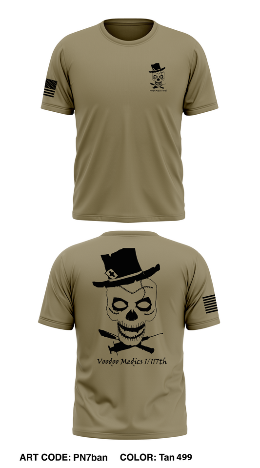 1/117th Field Artillery Voodoo Medics Store 1 Core Men's SS Performance Tee - PN7ban