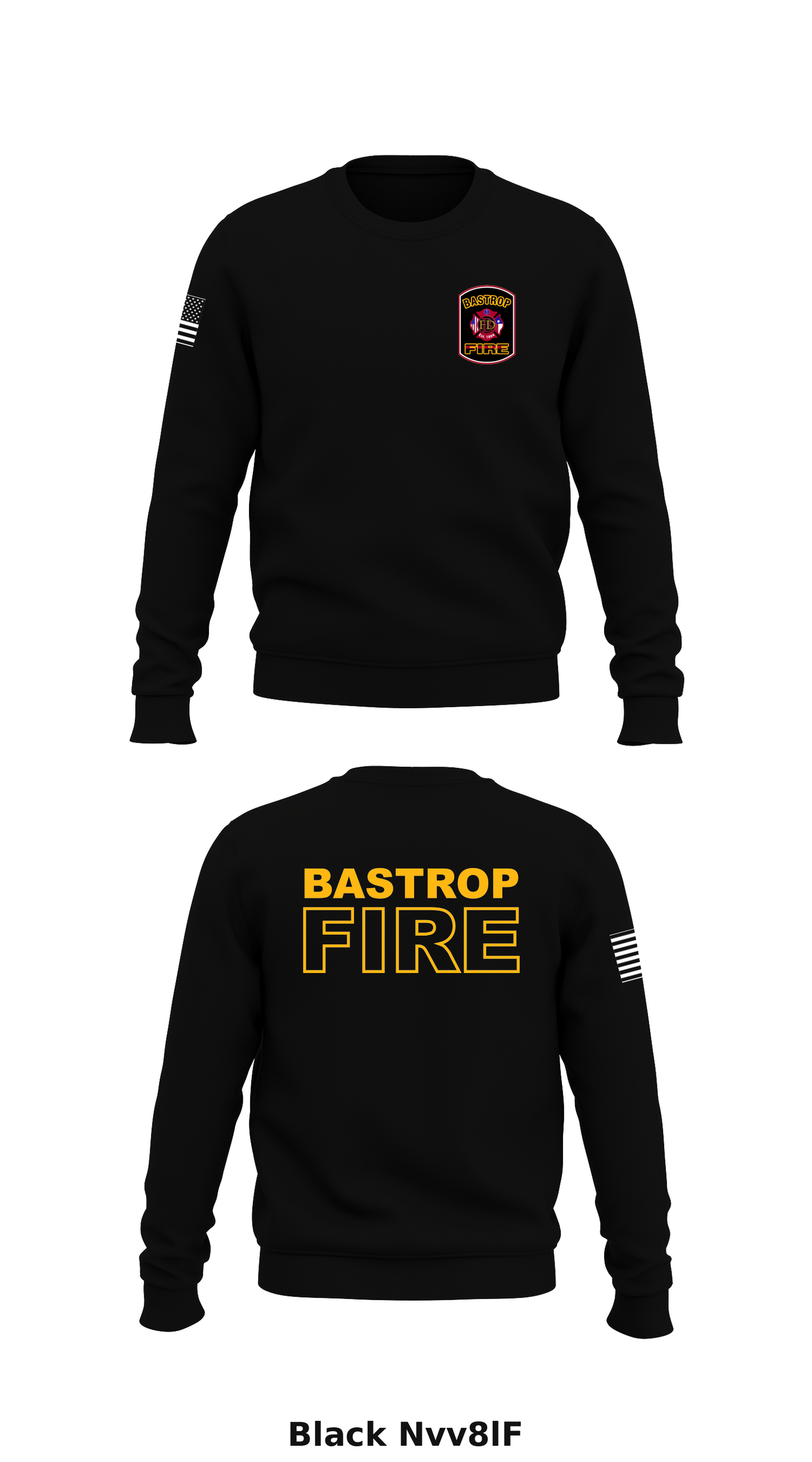 Bastrop Fire Store 1 Core Men's Crewneck Performance Sweatshirt - Nvv8lF