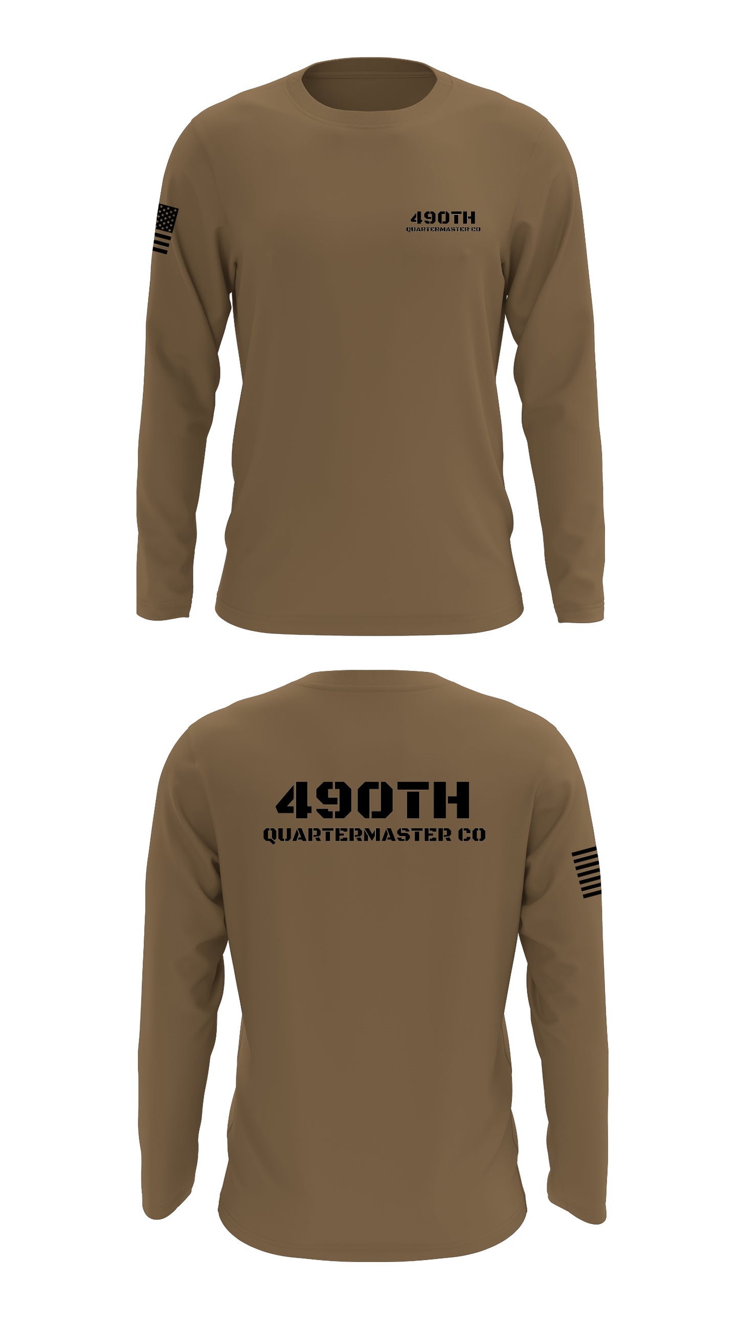 490th Quartermaster Co Store 1 Core Men's LS Performance Tee - 62717829151