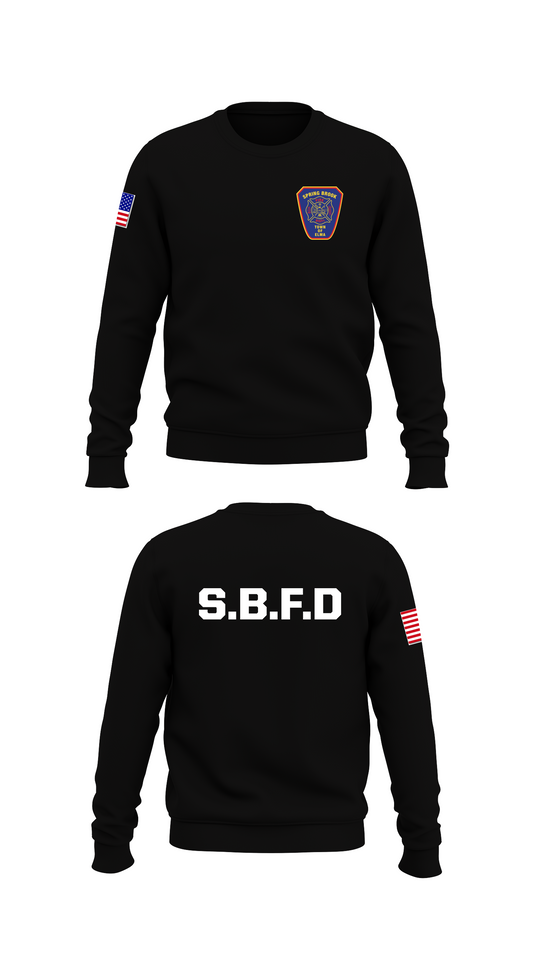 Spring Brook Fire District #1 Store 1 Core Men's Crewneck Performance Sweatshirt - 84462449394