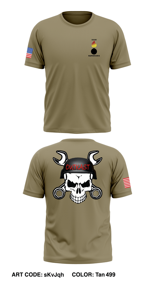 181st Co, 2D BN, 48th Chem Store 1 Core Men's SS Performance Tee - sKvJqh