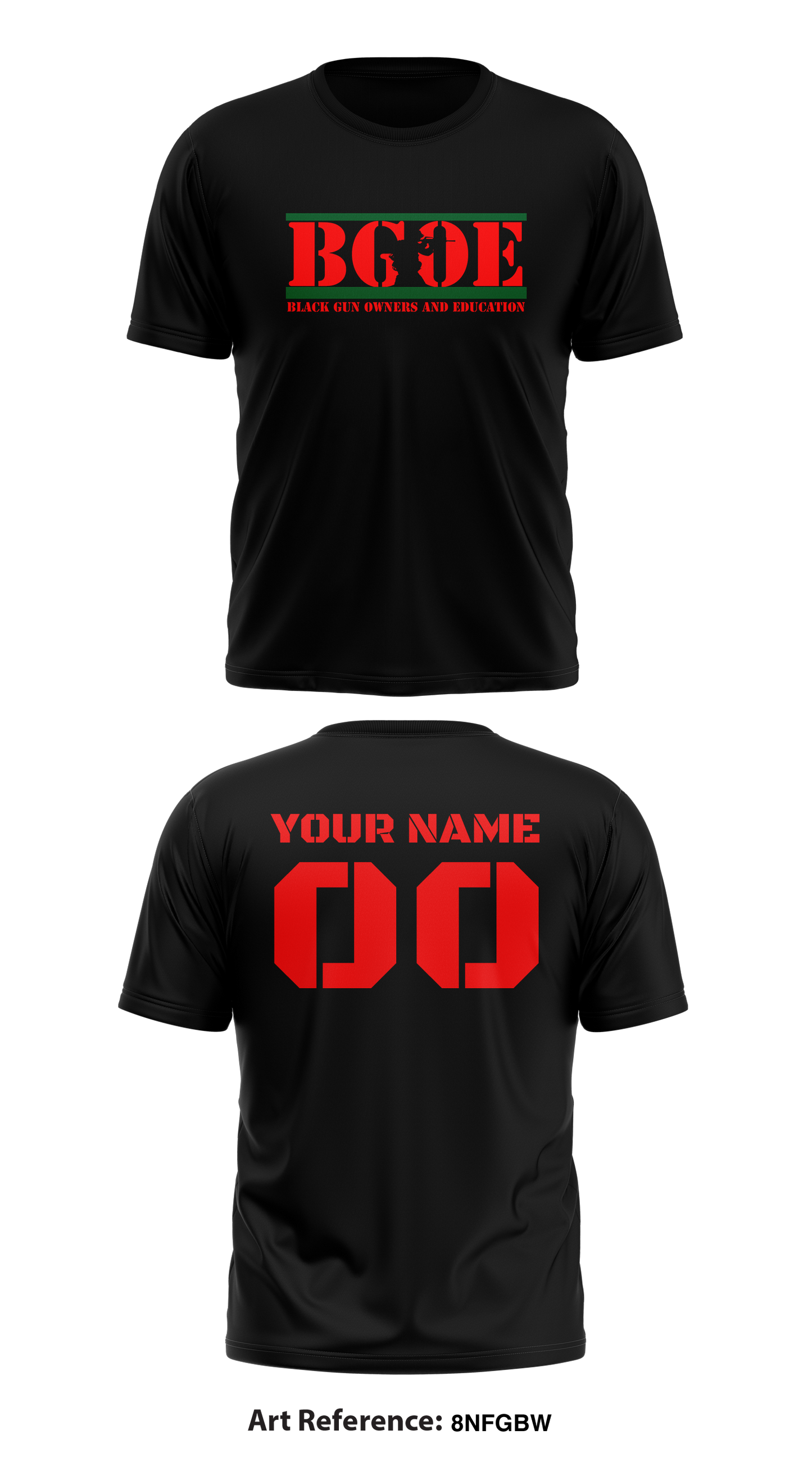 Black Gun Owners and Education Store 1 Core Men's SS Performance Tee - 8nfGbw