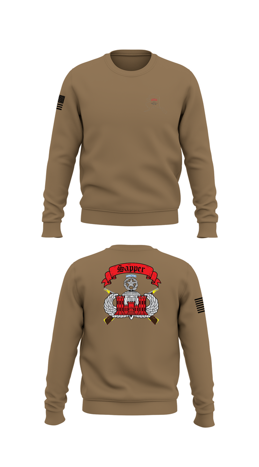 Sapper Company, 6th BEB, 4-25 IBCT (ABN) Store 1 Core Men's Crewneck Performance Sweatshirt - 44095166704