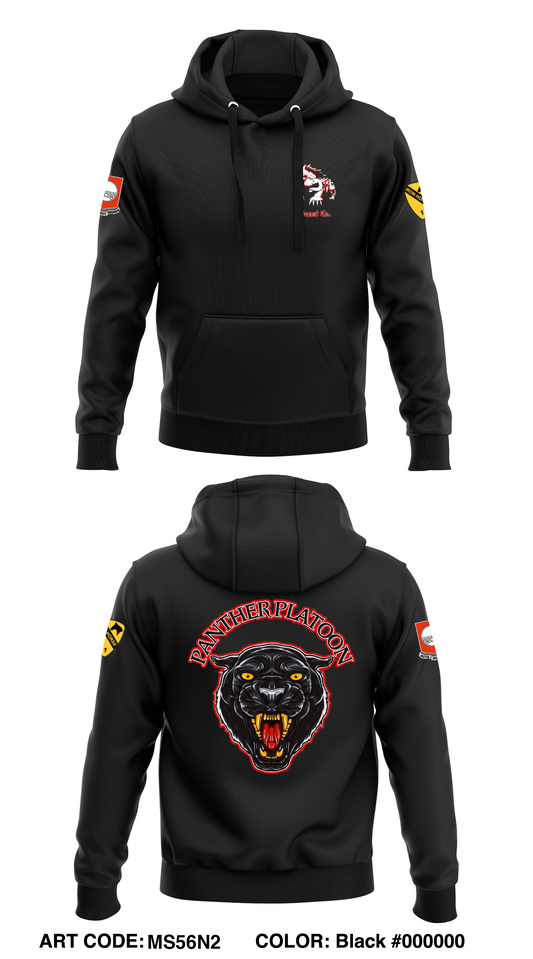 91st BEB, B Co, Panther Platoon Store 1  Core Men's Hooded Performance Sweatshirt - MS56N2
