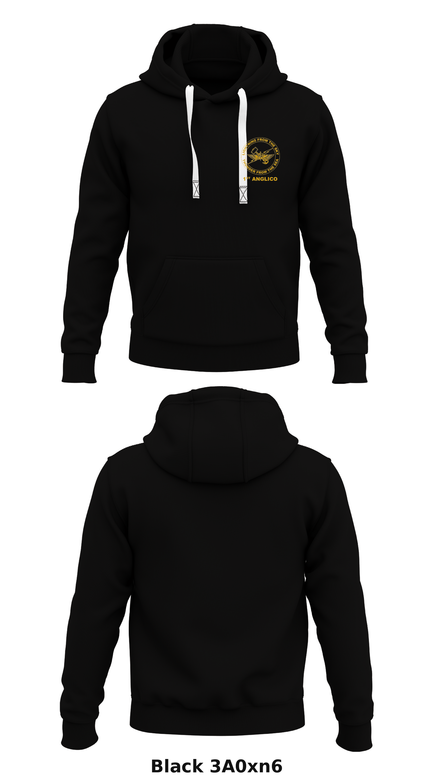 1st ANGLICO Store 1  Core Men's Hooded Performance Sweatshirt - 3A0xn6