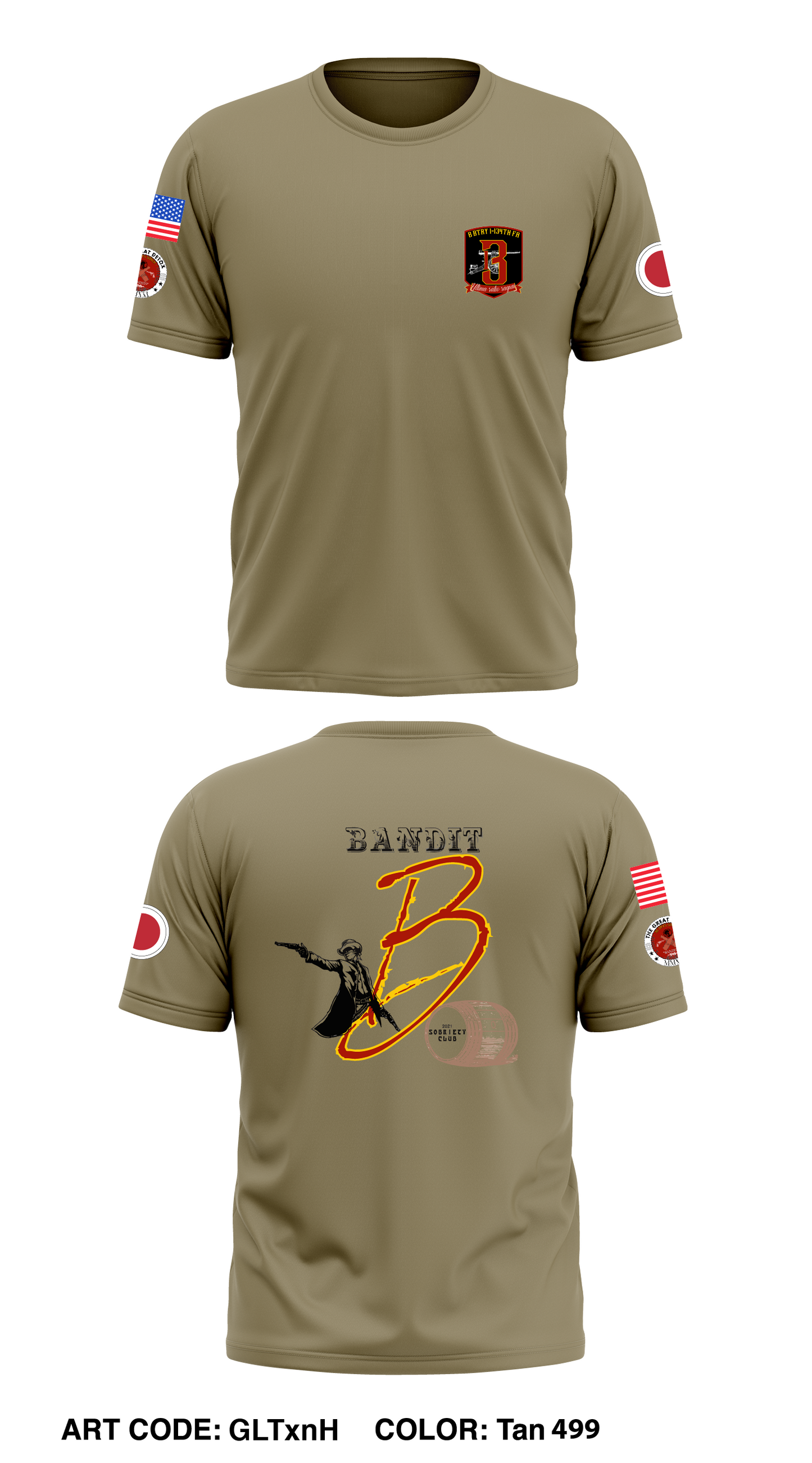 B134 JRTC Store 1 Core Men's SS Performance Tee - GLTxnH
