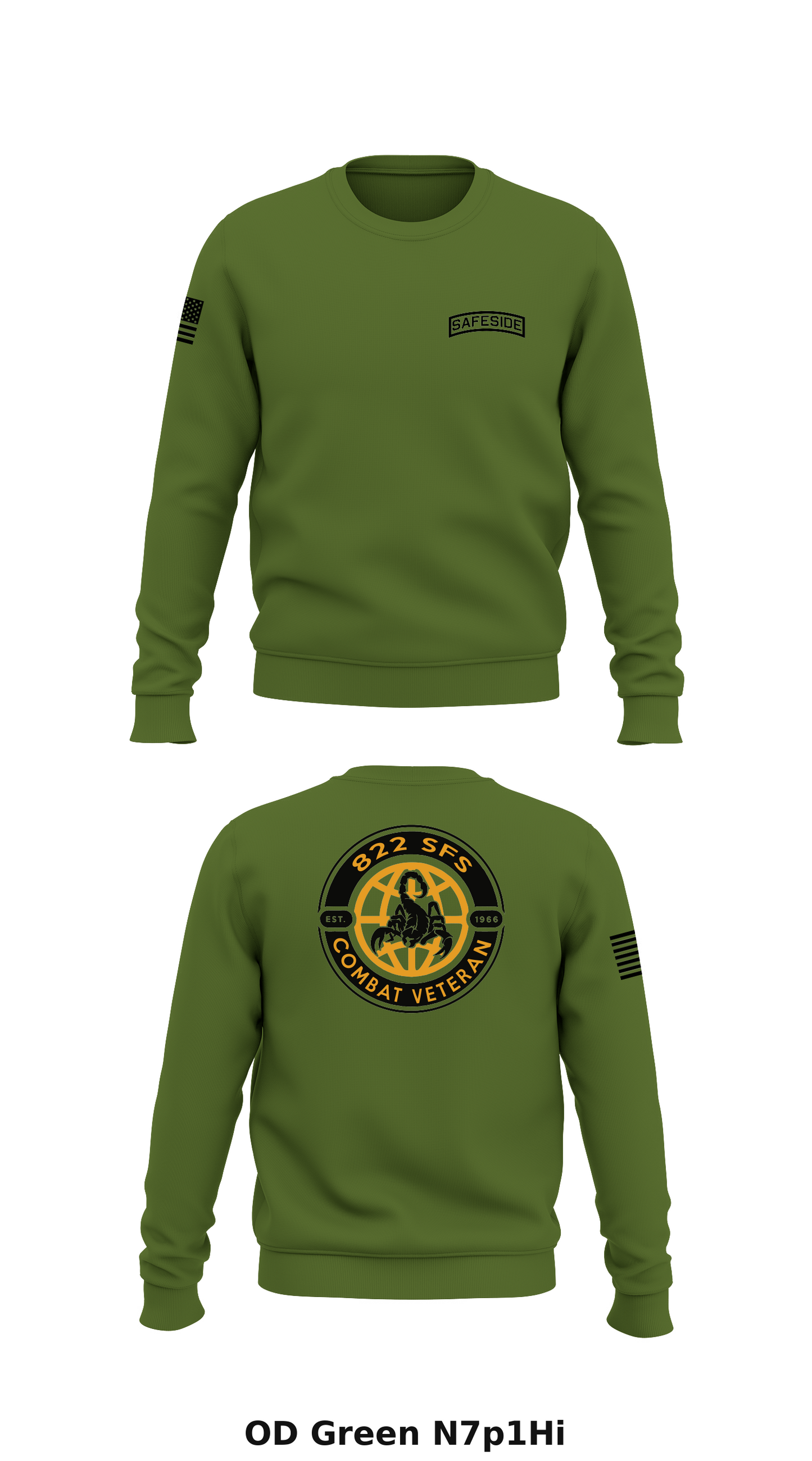 SAFESIDE Core Men's Crewneck Performance Sweatshirt - N7p1Hi