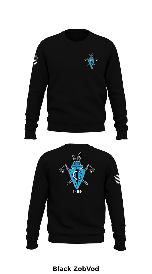 1-89 Store 1 Core Men's Crewneck Performance Sweatshirt - ZobVod