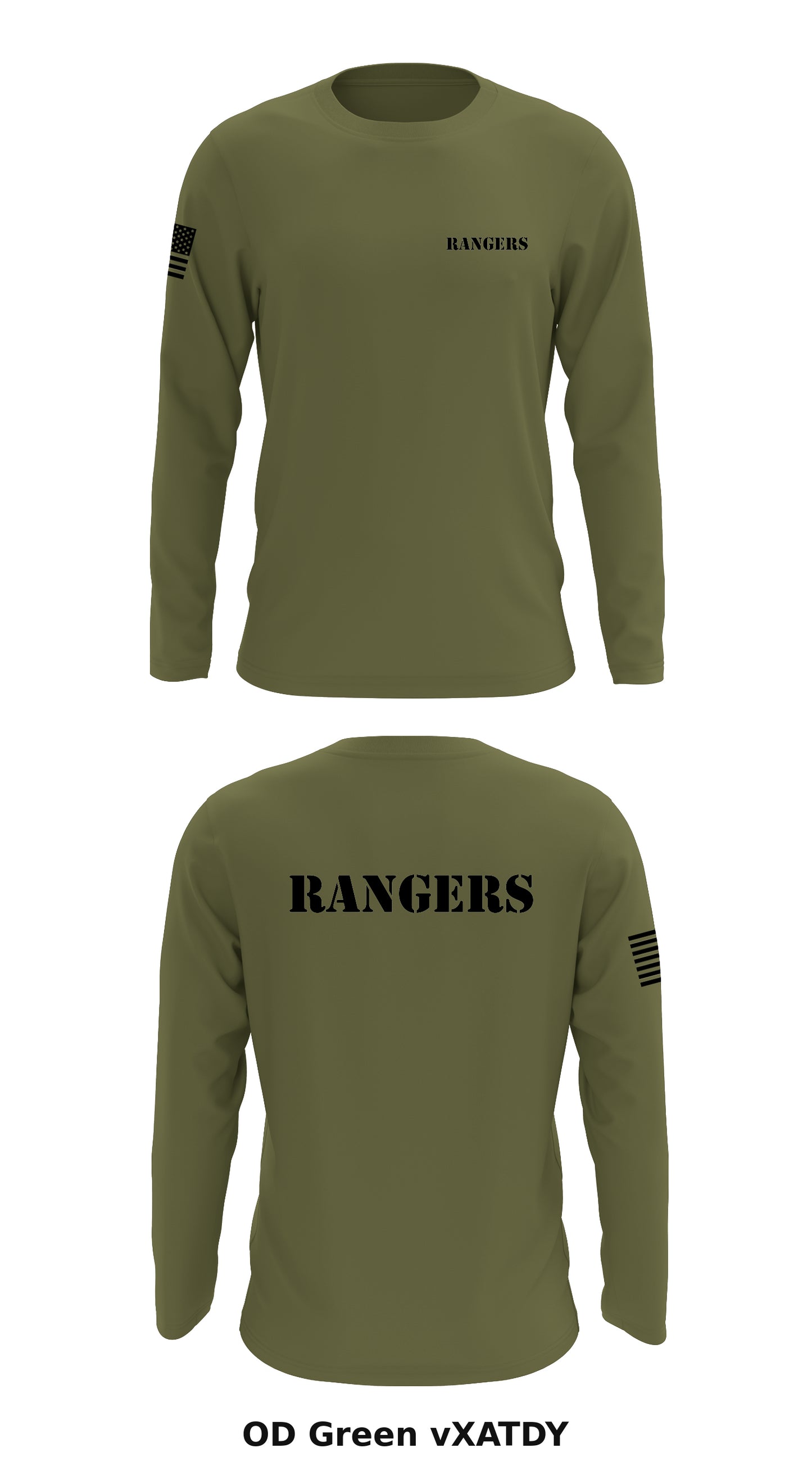 savicustoms Rangers Store 3 Core Men's LS Performance Tee - T9AckW XL