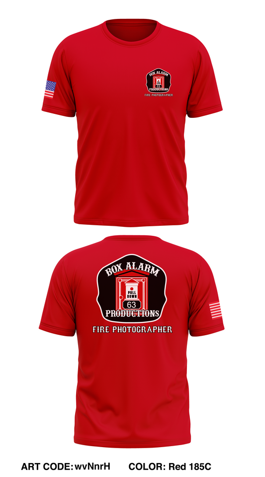 Box Alarm Productions Store 1 Core Men's SS Performance Tee - wvNnrH