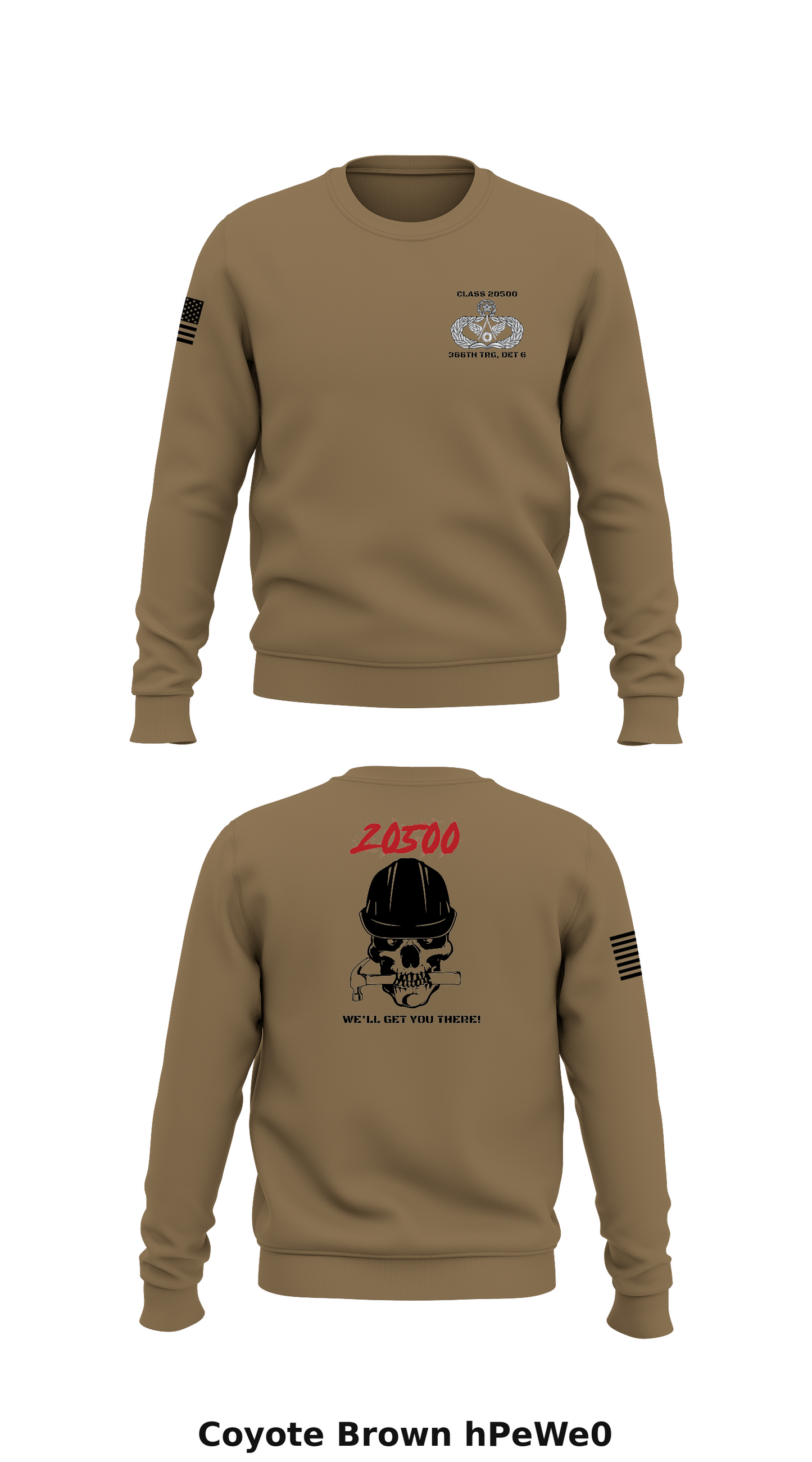 Class 20500, 366th TRS/DET 6 Store 1 Core Men's Crewneck Performance Sweatshirt - hPeWe0