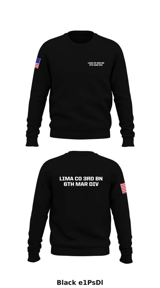 lima co 3rd BN 6th Mar div Store 1 Core Men's Crewneck Performance Sweatshirt - e1PsDl