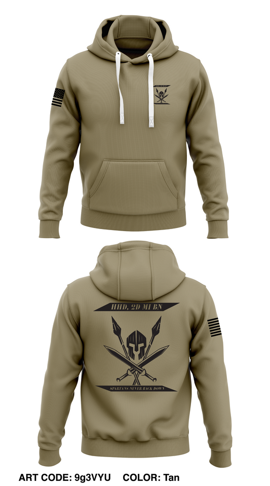 HHD, 2D MI BN, 66TH MI BDE Store 1  Core Men's Hooded Performance Sweatshirt - 9g3VYU