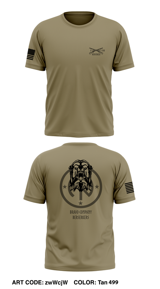 B Co 2-108IN 27IBCT Store 1 Core Men's SS Performance Tee - zwWcjW
