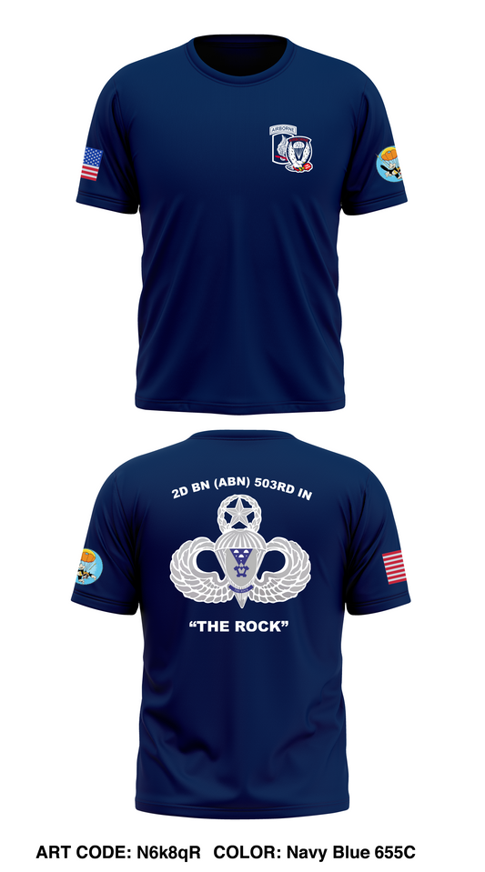 B Co, 2-503, 173rd ABN Store 1 Core Men's SS Performance Tee - N6k8qR