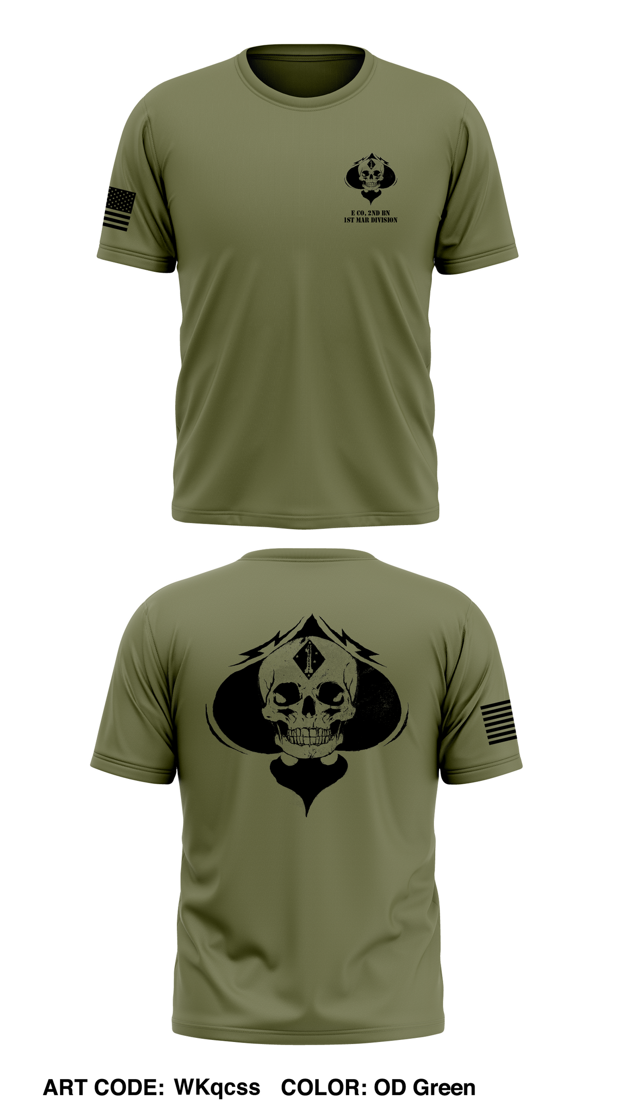 E Co, 2ND BN, 1ST MAR DIVISION  Store 1 Core Men's SS Performance Tee - WKqcss