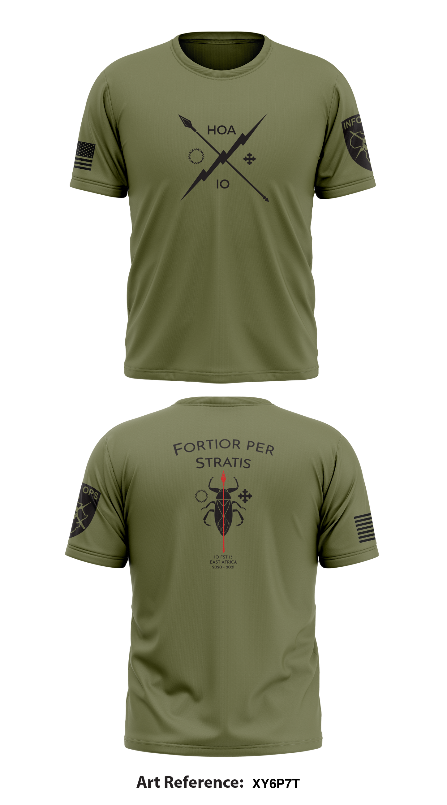 Combined Joint Task Force Horn of Africa Information Operations Cell Store 1 Core Men's SS Performance Tee - XY6P7T