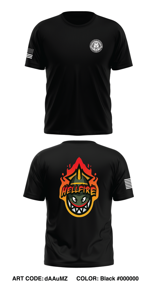 HELLFIRE DCo 551 Store 1 Core Men's SS Performance Tee - dAAuMZ