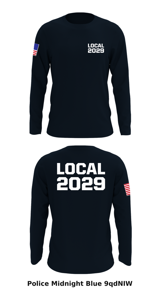 Local 2029 Store 1 Core Men's LS Performance Tee - 9qdNIW