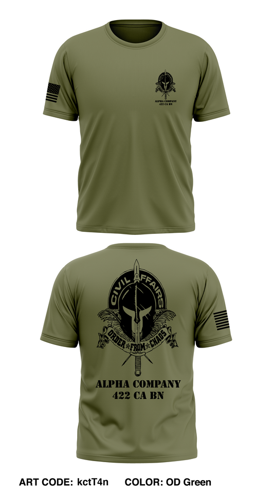A Co, 422 CA BN Store 1 Core Men's SS Performance Tee - kctT4n