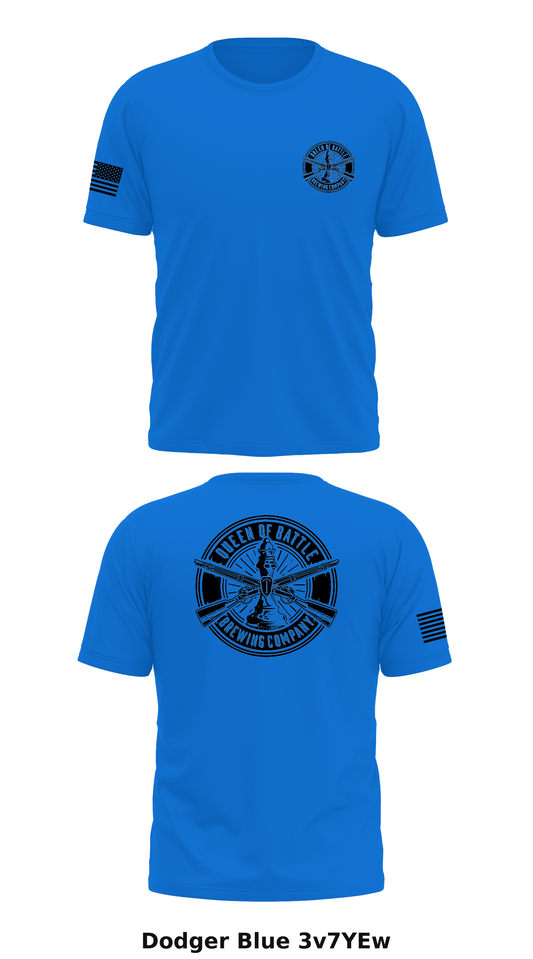 Queen of Battle Brewing Company Store 1 Core Men's SS Performance Tee - 3v7YEw