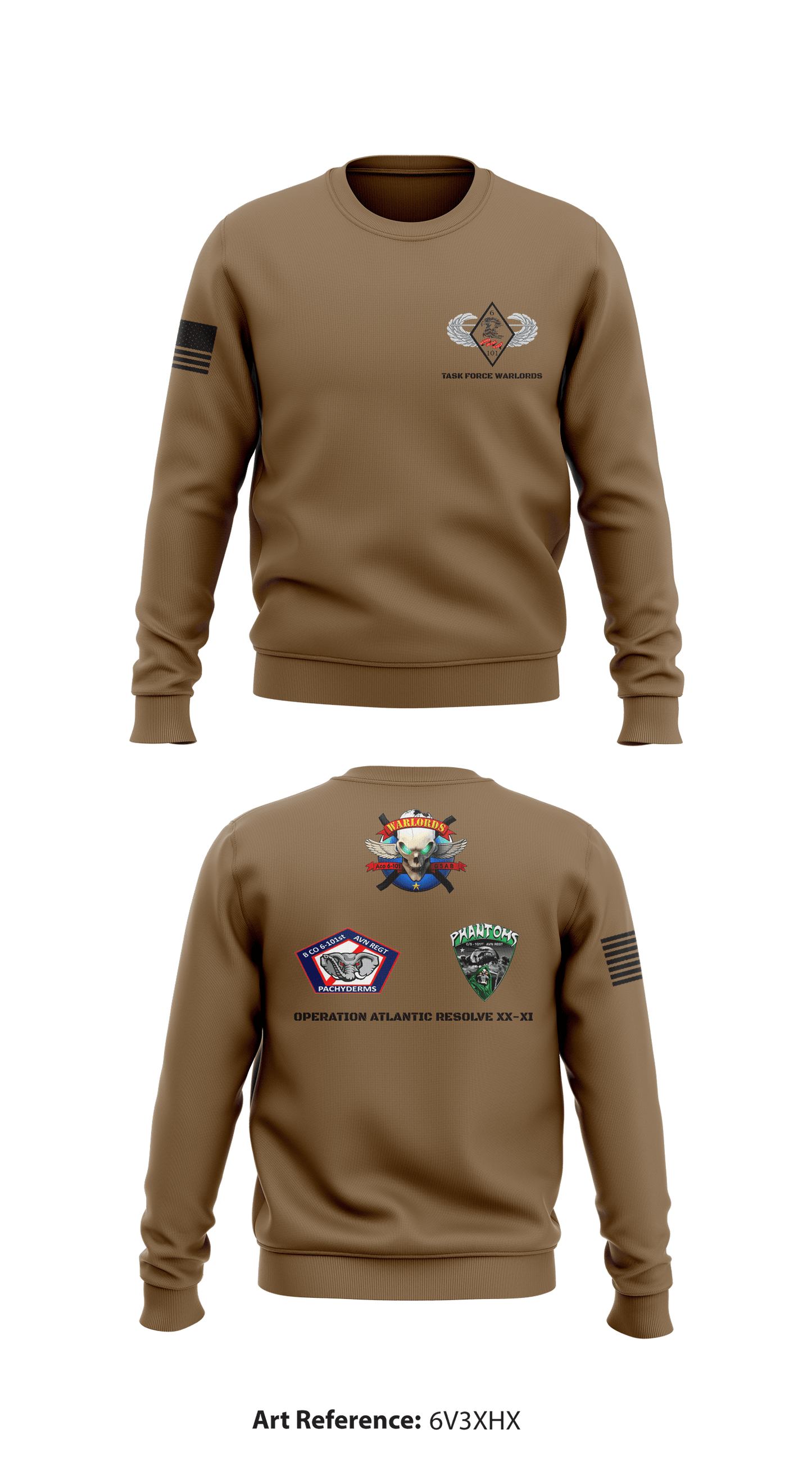 Task Force Warlord Store 1 Core Men's Crewneck Performance Sweatshirt - 6V3XhX