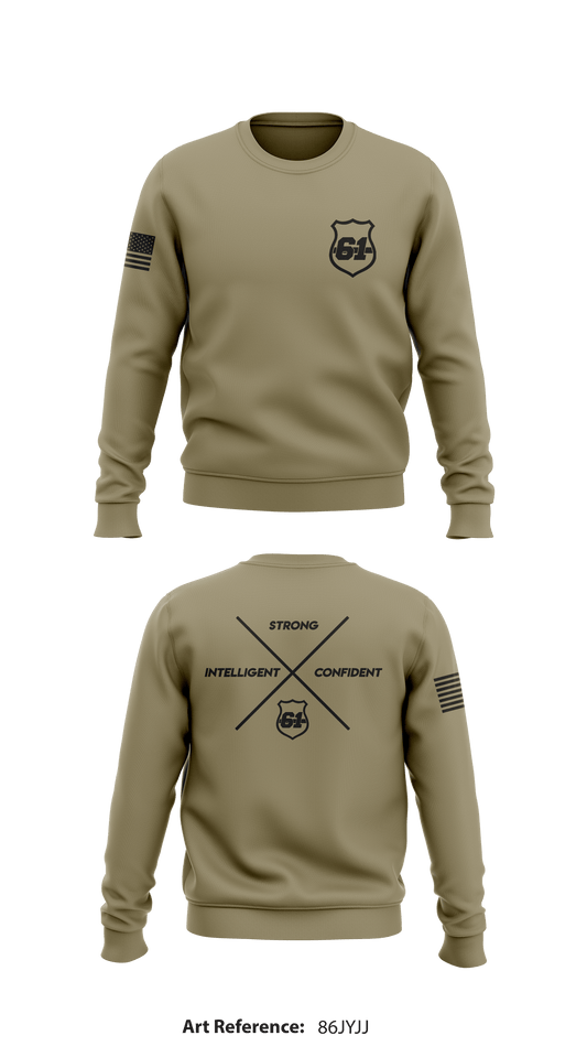 61st ROC Store 1 Core Men's Crewneck Performance Sweatshirt - 86jYjJ