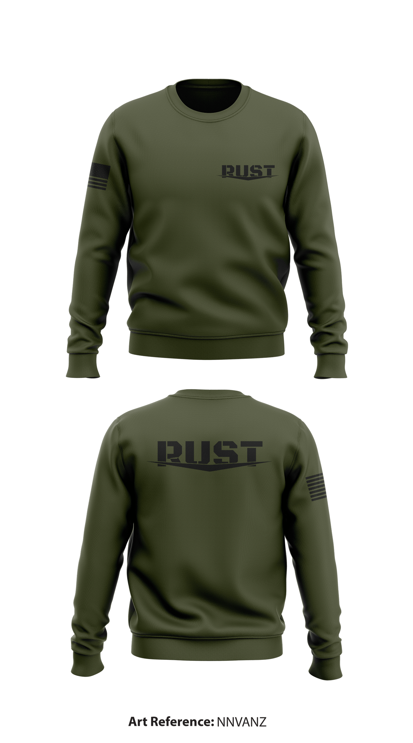 RUST Store 1 Core Men's Crewneck Performance Sweatshirt - nNvaNZ