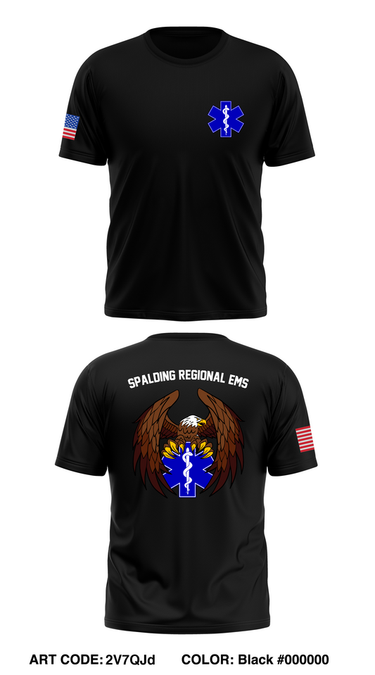 Spalding Regional EMS Store 1 Core Men's SS Performance Tee - 2V7QJd