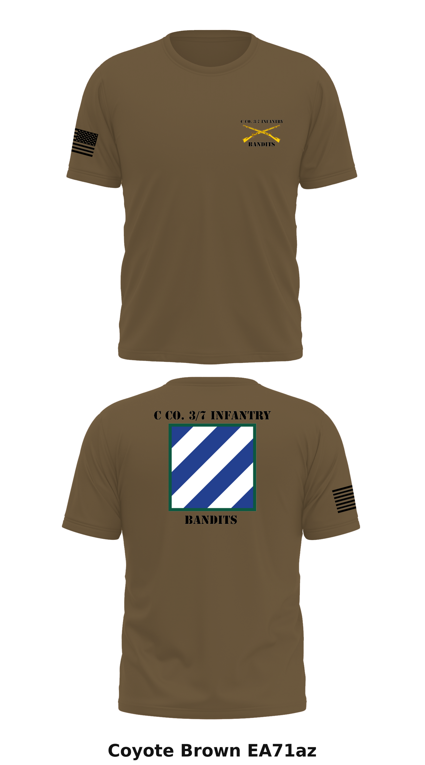 C co. 3/7 Infantry Store 1 Core Men's SS Performance Tee - EA71az