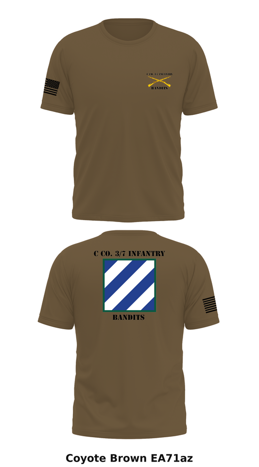 C co. 3/7 Infantry Store 1 Core Men's SS Performance Tee - EA71az