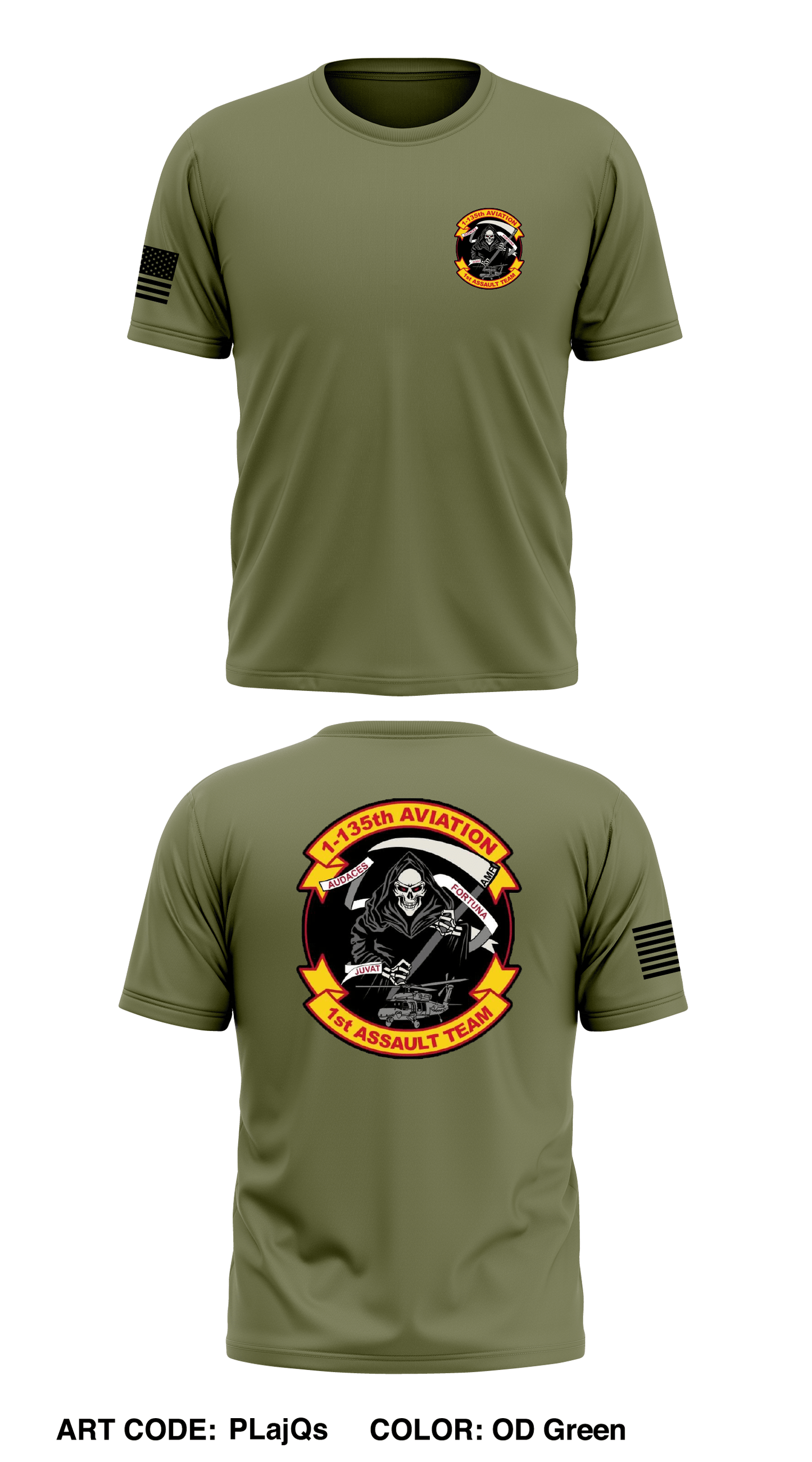 E-Co. 1-135th AHB Store 1 Core Men's SS Performance Tee - PLajQs