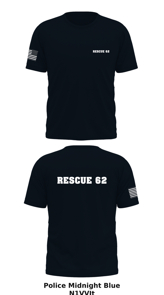 Rescue 62 Store 1 Core Men's SS Performance Tee - N1VVJt