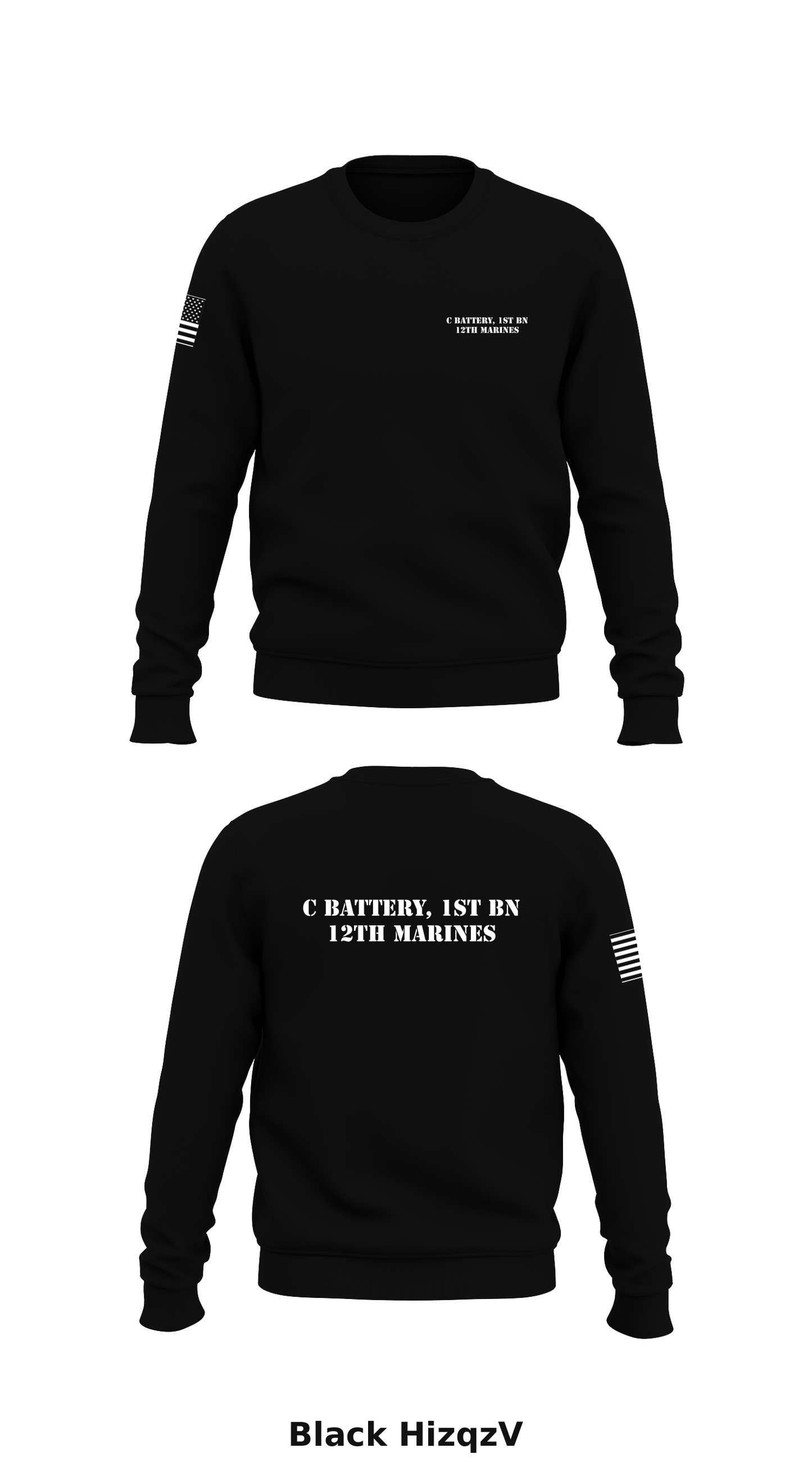 C Battery, 1st BN 12th Marines Store 1 Core Men's Crewneck Performance Sweatshirt - HizqzV