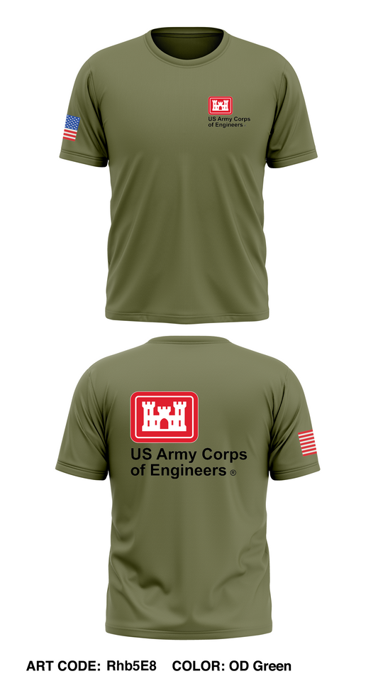Army Corps of Engineers Store 1 Core Men's SS Performance Tee - Rhb5E8