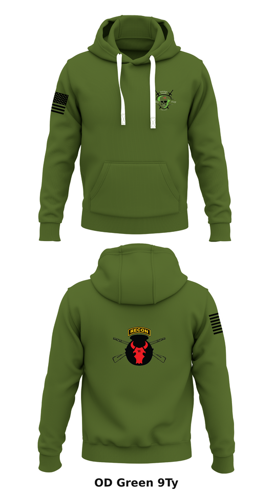 W Troop 1-113 Store 1  Core Men's Hooded Performance Sweatshirt - 9Ty