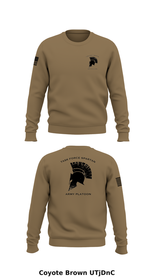 Task Force Spartan- Army Platoon  Store 1 Core Men's Crewneck Performance Sweatshirt - UTjDnC